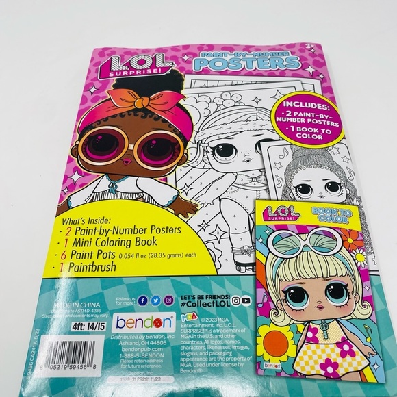 Disney Princess and LOL Surprise Jumbo Coloring Activity Books - Picture 6 of 6